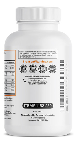 Suplemento Do Complexo De Vitamina B Bronson Com Vitamina C - Imagem 7