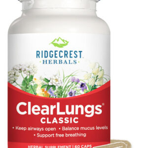 Suplemento Ridgecrest Herbals Clearlungs 60 Cápsulas