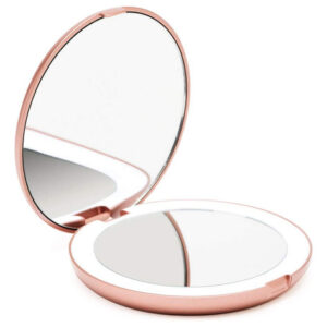 Espelho De Maquiagem Fancii Led Lighted Travel Com Ampliação