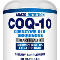 Suplemento Arazo Nutrition Coq10 200mg De Força Máxima
