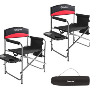 Cadeiras Camping Directors Kingcamp Suporta 180 Kg Vermelhas