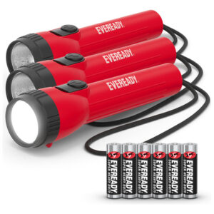 Lanterna Eveready Led, Pacote Com 3 Pilhas Aa Incluídas
