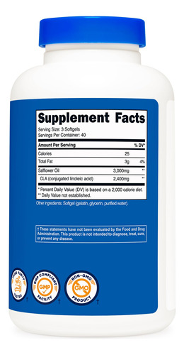 Suplemento Nutricost Cla (ácido Linoléico Conjugado) 2.400 M - Imagem 6