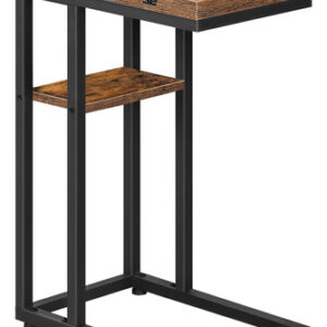 Mesa Final Dobrável Hoobro Em Forma De C Com Armazenamento,