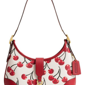 Bolsa Coach Hamptons Hobo Chalk Multi Cherry Print