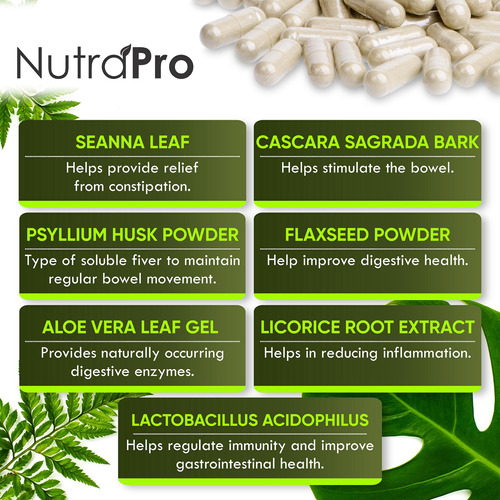 Colon Cleanse Nutrapro 15 Dias Com Probióticos 60 Cápsulas - Imagem 5