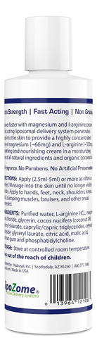 Creme Nutrasal Magnésio L-arginina 240ml Óxido Nítrico - Imagem 2