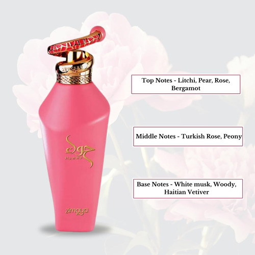Perfume Zimaya Hawwa Pink Edp 100ml Para Mulheres - Imagem 4