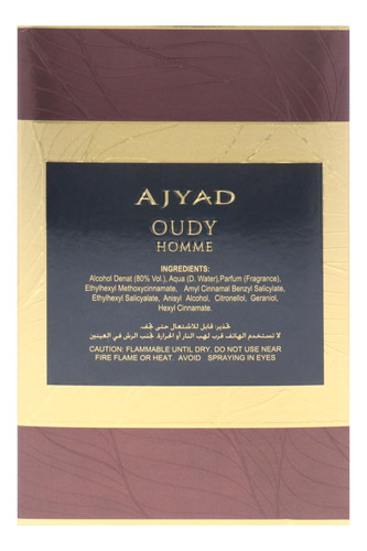 Perfume Ajyad Oudy Para Homens Eau De Parfum 100ml - Imagem 7