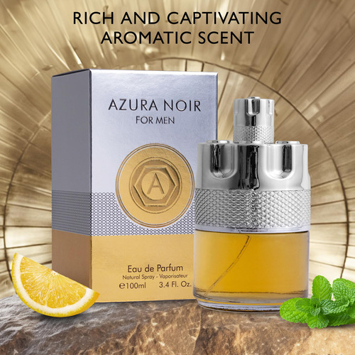 Perfume Urban Collection Azura Noir Eau De Parfum 100ml For - Imagem 4