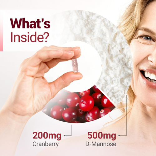 Suplemento Nested Naturals D-manose 500 Mg Com Cranberry E - Imagem 4