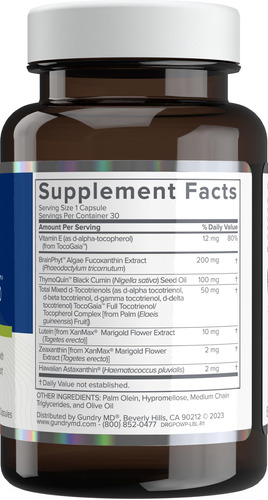 Suplemento Gundry Md Power Phenols Brain Health 30 Porções - Imagem 3