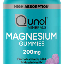 Suplemento De Magnésio Qunol Gummies 200mg Para Adultos 120
