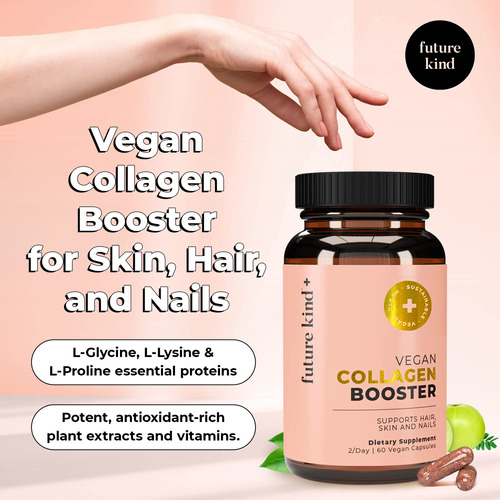 Vegan Collagen Booster Future Kind 60 Cápsulas Em Frasco De - Imagem 2