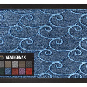 Capacho Gorilla Grip All-season Weathermax Rubber Ocean Blue