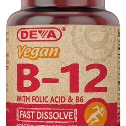 Suplemento Deva Vegan Vitamina B12 1000mcg Com Ácido Fólico