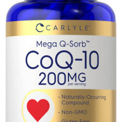 Suplemento Carlyle Coq10 200 Mg 200 Cápsulas Mega Q-sorb