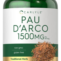 Suplemento Carlyle Pau D'arco 1500mg 180 Cápsulas Não Transg