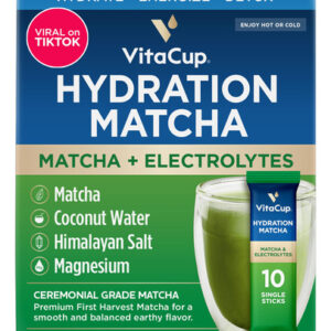 Pacotes Instantâneos De Hidratação Matcha Vitacup Com Eletró