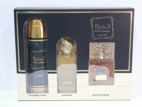 Conjunto De Presentes Perfume Lattafa Khamrah, 3 Peças De De - Imagem 4