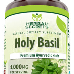 Suplemento Herbal Secrets Holy Basil 1000 Mg 120 Cápsulas