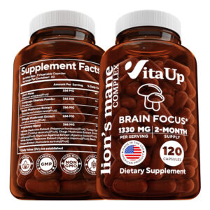 Suplemento Vitaup Lions Mane Mushroom Complex 1330 Mg 120 Ct