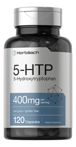 Suplemento Horbäach 5htp 400mg 120 Cápsulas Extra Strength