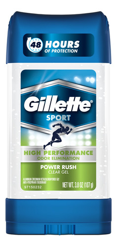 Antitranspirante/desodorante Gillette Clear Gel Power Rush 1