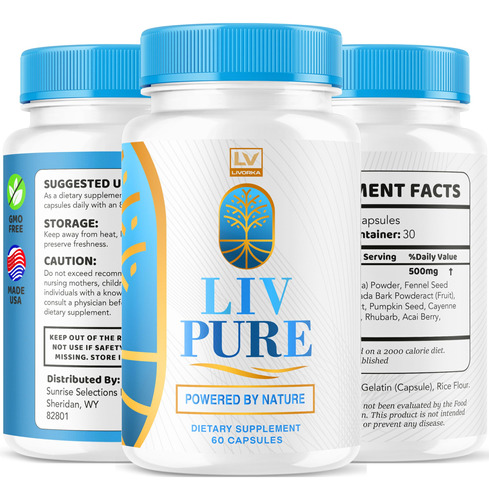 Suplemento Livorka Liv Pure 120 Cápsulas Por 60 Dias - Imagem 6