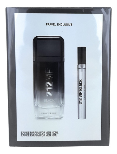 Conjunto De Viagem Perfume Carolina Herrera 212 Vip Black De
