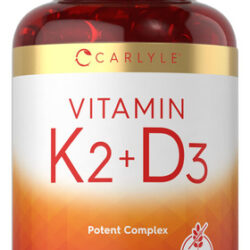 Suplemento Carlyle Vitamin K2 E D3 300 Cápsulas Gelatinosas