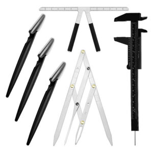Conjunto De Réguas De Sobrancelhas Para Tatuagem, 6 Peças Co