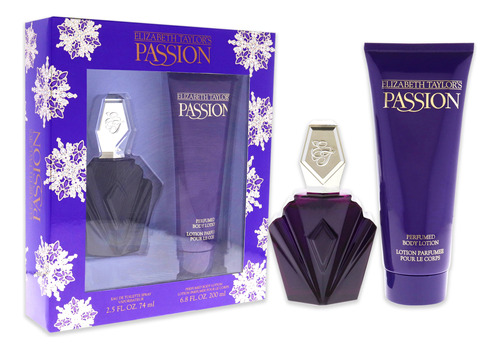 Perfume Elizabeth Taylor Passion For Women, Conjunto De Pres - Imagem 3