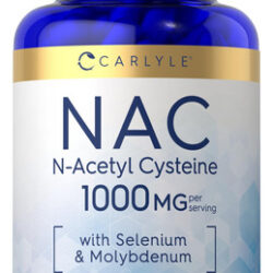 Suplemento Carlyle Nac N-acetilcisteína 1000mg 80 Cápsulas
