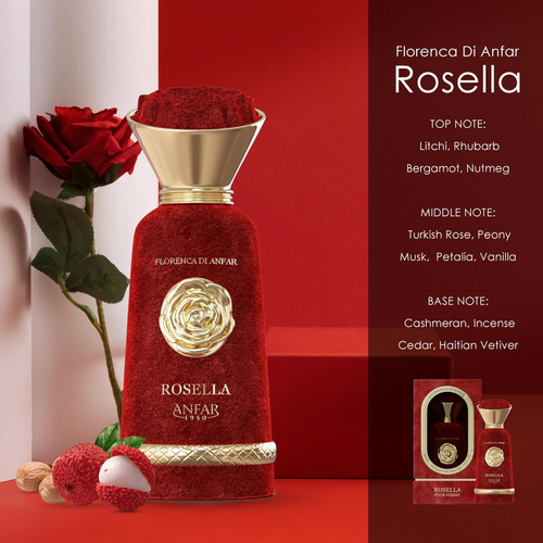Perfume Anfar Rosella Pour Femme 1950 Extrait De Parfum 100m - Imagem 2
