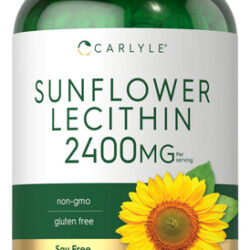 Suplemento Carlyle De Lecitina De Girassol 2400 Mg 200 Cápsu