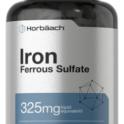 Suplemento Horbäach De Sulfato Ferroso De Ferro 325 Mg 180 C