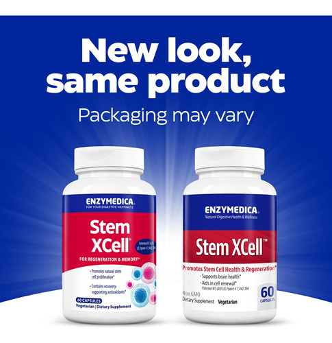 Suplemento Enzymedica Stem Xcell 60 Cápsulas - Imagem 2