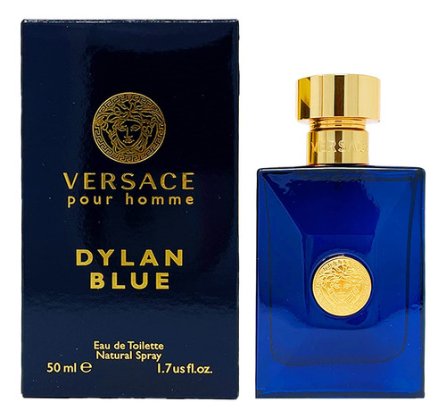 Perfume Versace Dylan Blue Eau De Toilette 50ml Para Homens - Imagem 2