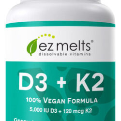 Suplemento Ez Derrete A Vitamina D3 + K2 5000iu/100mcg 90 Co