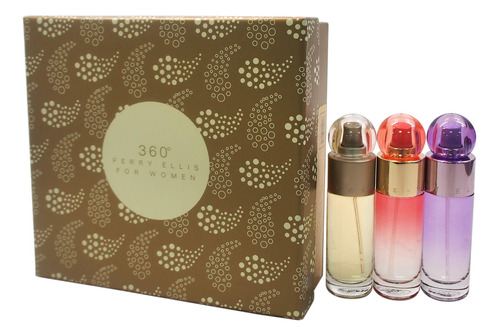 Conjunto De Presente Perfume Perry Ellis 360, 3 Peças Para M - Imagem 3