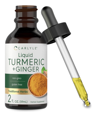 Suplemento Carlyle Curmeric And Ginger Drops 60ml