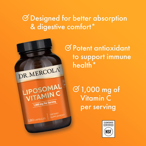 Suplemento Dietético Dr. Mercola Lipossomal Vitamina C 1.000 - Imagem 4