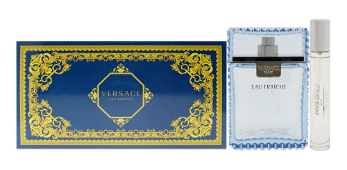 Conjunto Versace Eau Fraiche Para Homens De 3 Peças (100 Ml