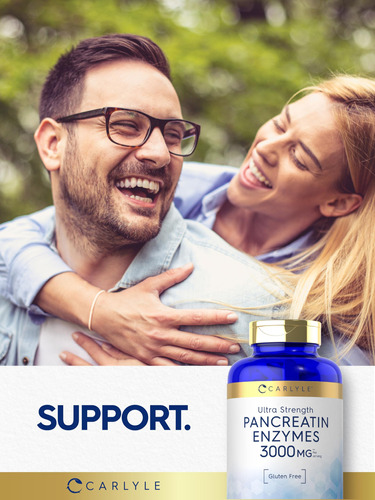 Suplemento Carlyle Pancreatin Digestive Enzymes 3000 Mg 250 - Imagem 6