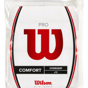 Pacote Overgrip Wilson Pro Comfort Com 12 Unidades Brancas