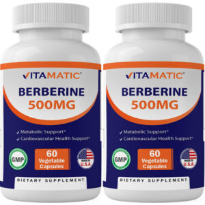 Suplemento Vitamático Berberina 500mg 60 Cápsulas Vegetais