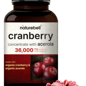 Suplemento Naturebell Double Strength Cranberry 36000 Mg