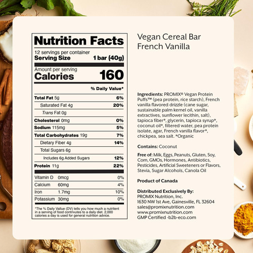 Barras Folhadas De Proteína Vegana Promix Nutrition 10g De P - Imagem 6