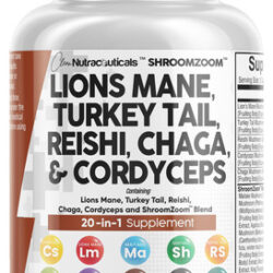 Suplemento Clean Nutraceuticals Lions Mane 3000 Mg Com Turqu